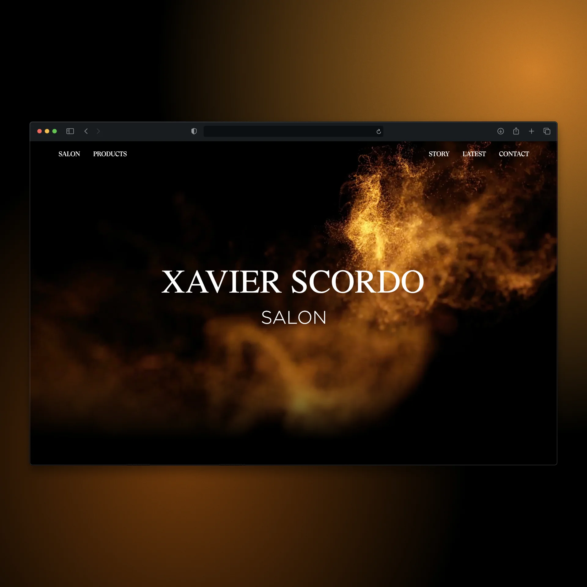 Xavier Scordo luxury salon website by Shahzaib Hashmi